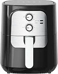 Air Fryer Fritadeira Elétrica Vintage 5.5L 1400w Sem Óleo 127V Prata - Gaabor