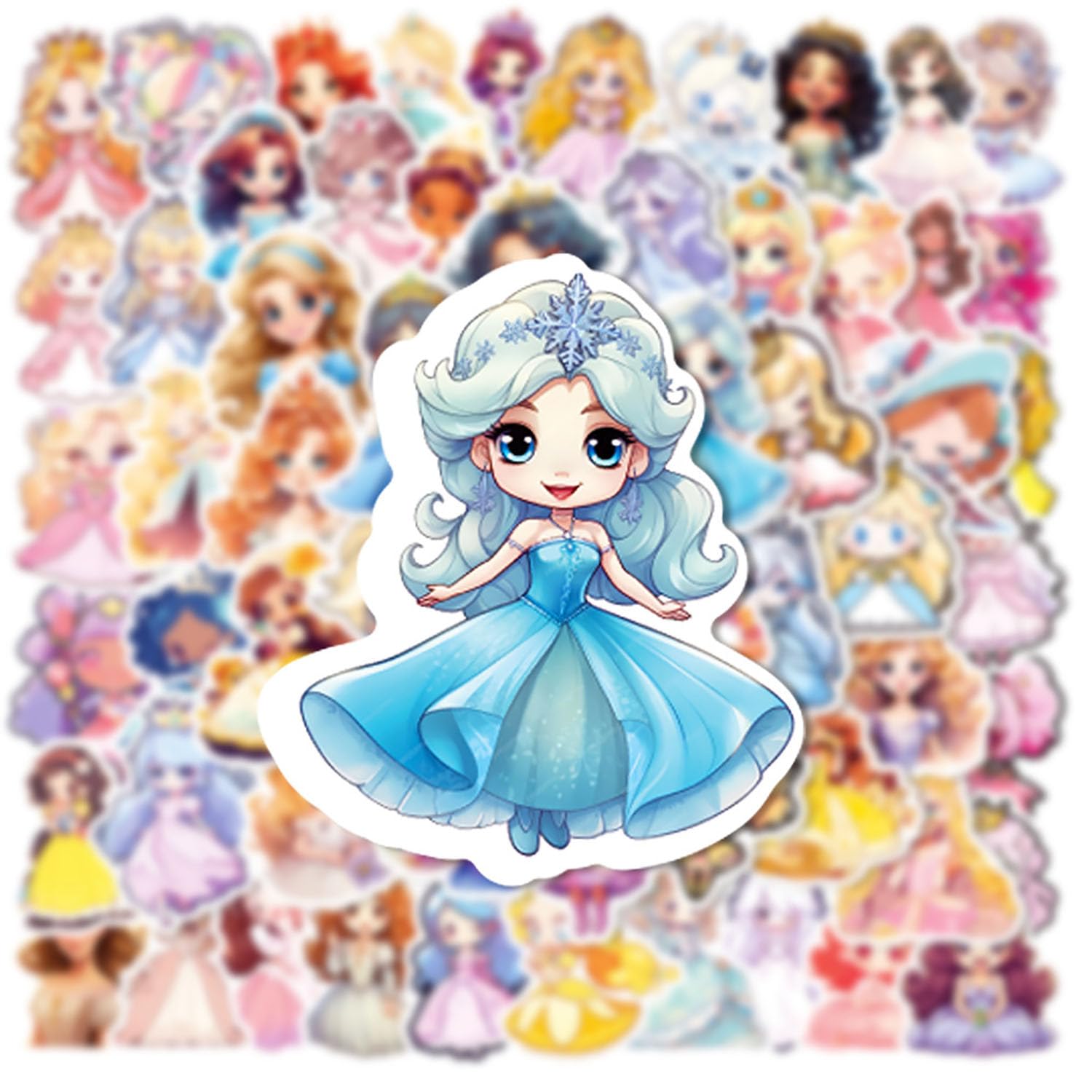 Amazon.co.jp: かわいいプリンセスキャラクターステッカー60枚、ノート