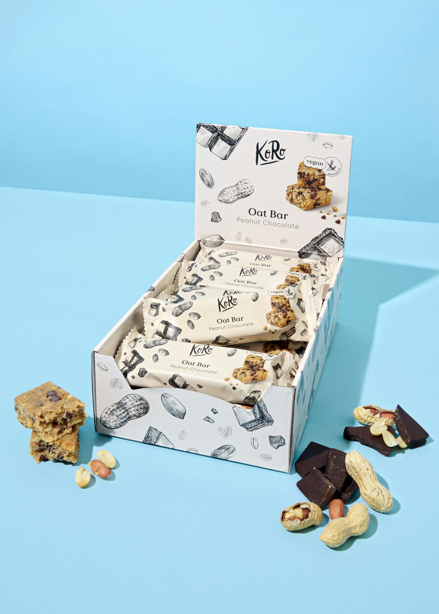 KoRo - Bio Oat Bar Peanut Chocolate 60 g - Bio-Qualität - Vegan