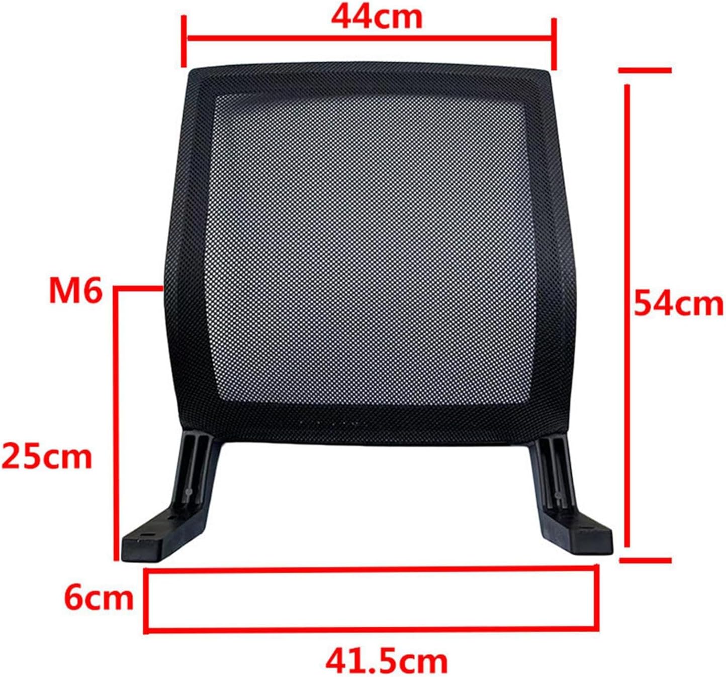 オフィスチェア バックレスト 交換用 17.32x21.26インチ ユニバーサル デスクチェア アタッチメント エルゴノミックメッシ