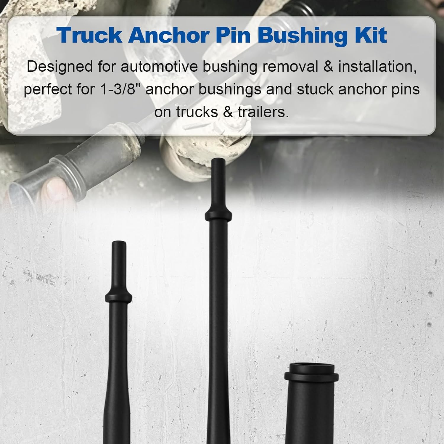 29090+29450 Truck Anchor Pin Bushing Kit, 2PCS Long and Short Drivers Set