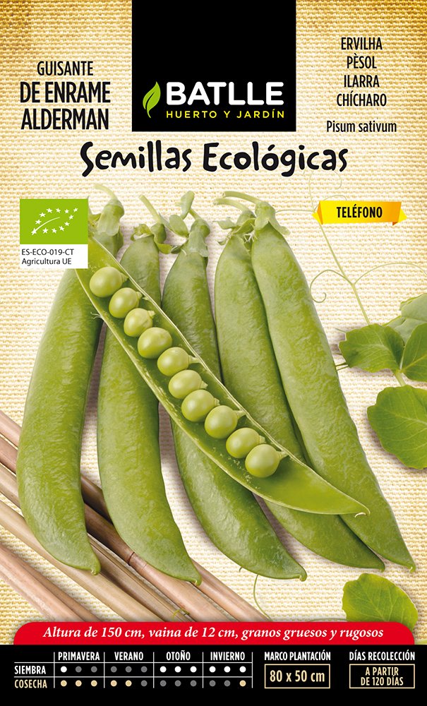 Semillas Batlle Guisante Alderman - ECO