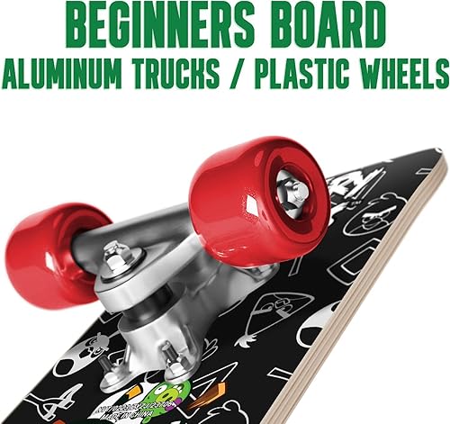 Miniatura 9 de Kids Beginner Micro Mini Skateboard from Angry Birds - Learn Skateboarding in Style - Mini Wooden Cruiser Board with Cool Graphics for Boys & Girls