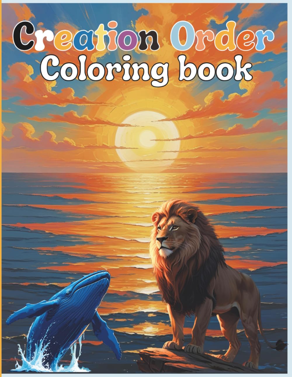 Creation Order Coloring Book: Simple & Fun illustrations for when the world was created. Based on the Bible
