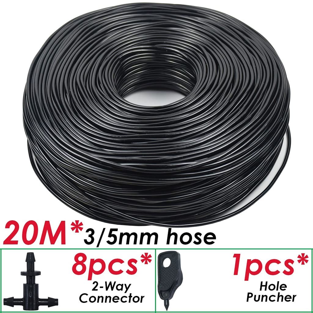 Wąż do nawadniania kroplowego, Garden Flat Drip Tape Irrigation Tubing 5-140M 2 Pcs(20M)