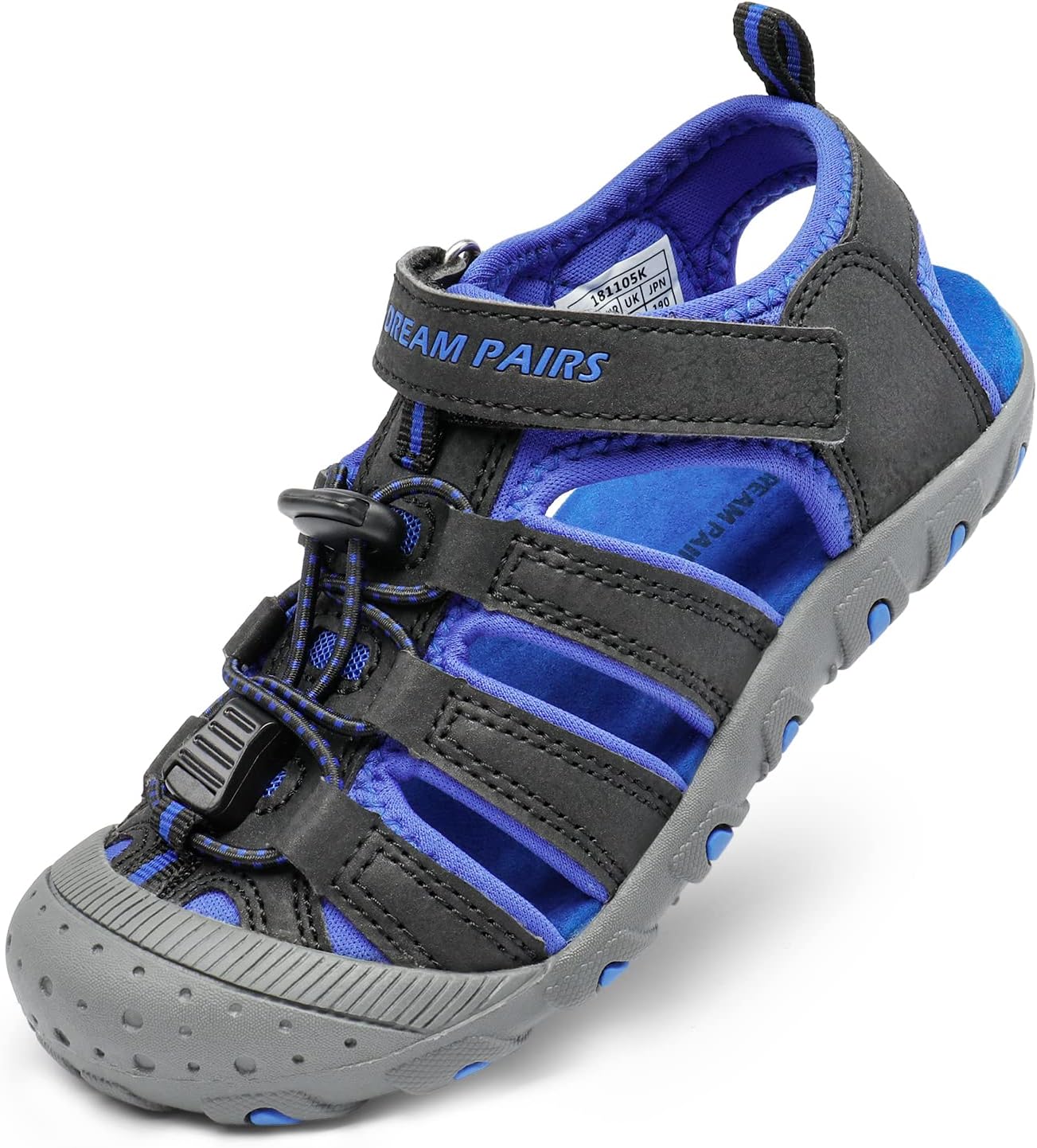 Boys Girls Closed-Toe Outdoor Summer Sport Sandals for Toddler/Little/Big Kid