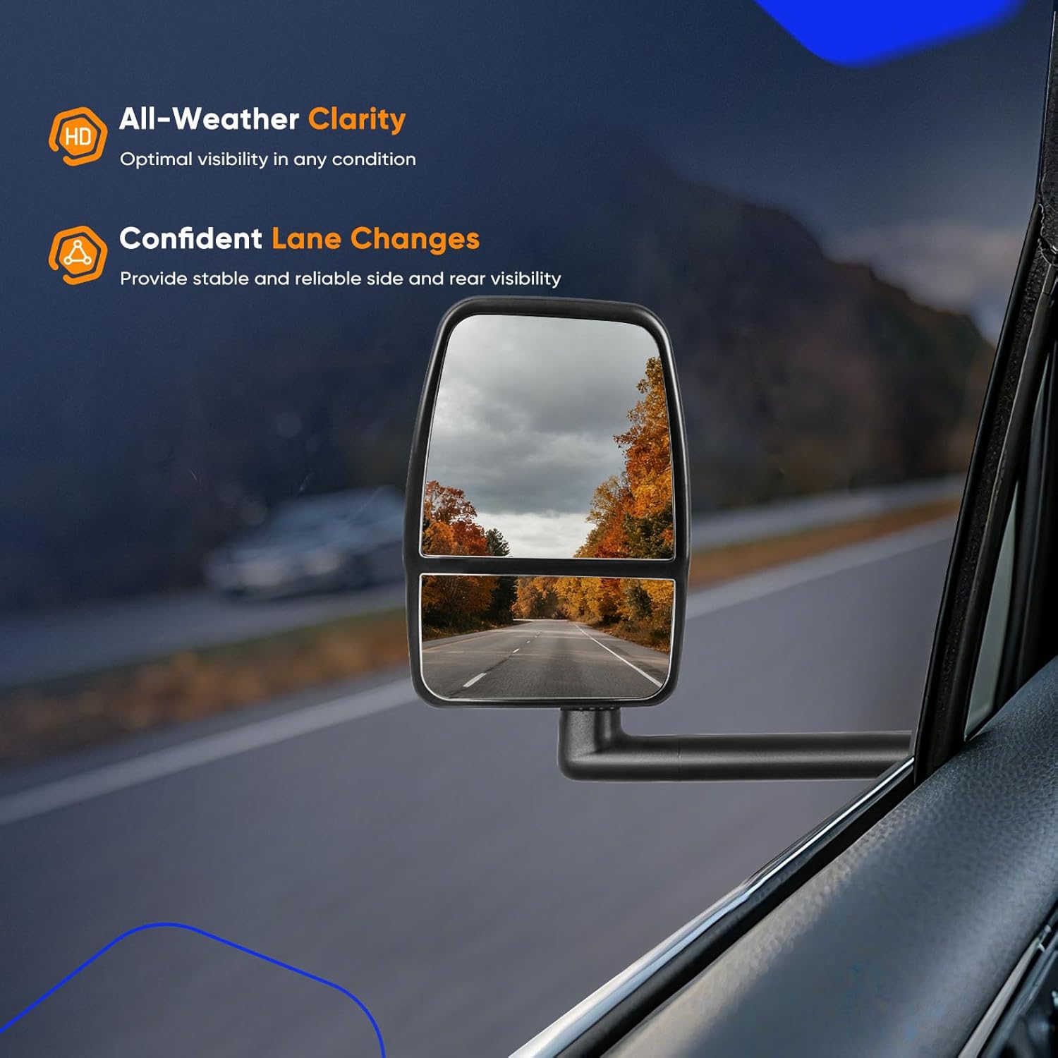 ECCPP Exterior Mirrors Replace with 2003-2011 For Chevy Express 1500 2500 3500 For GMC Savana 1500 2500 3500 Driver Side GM1320426