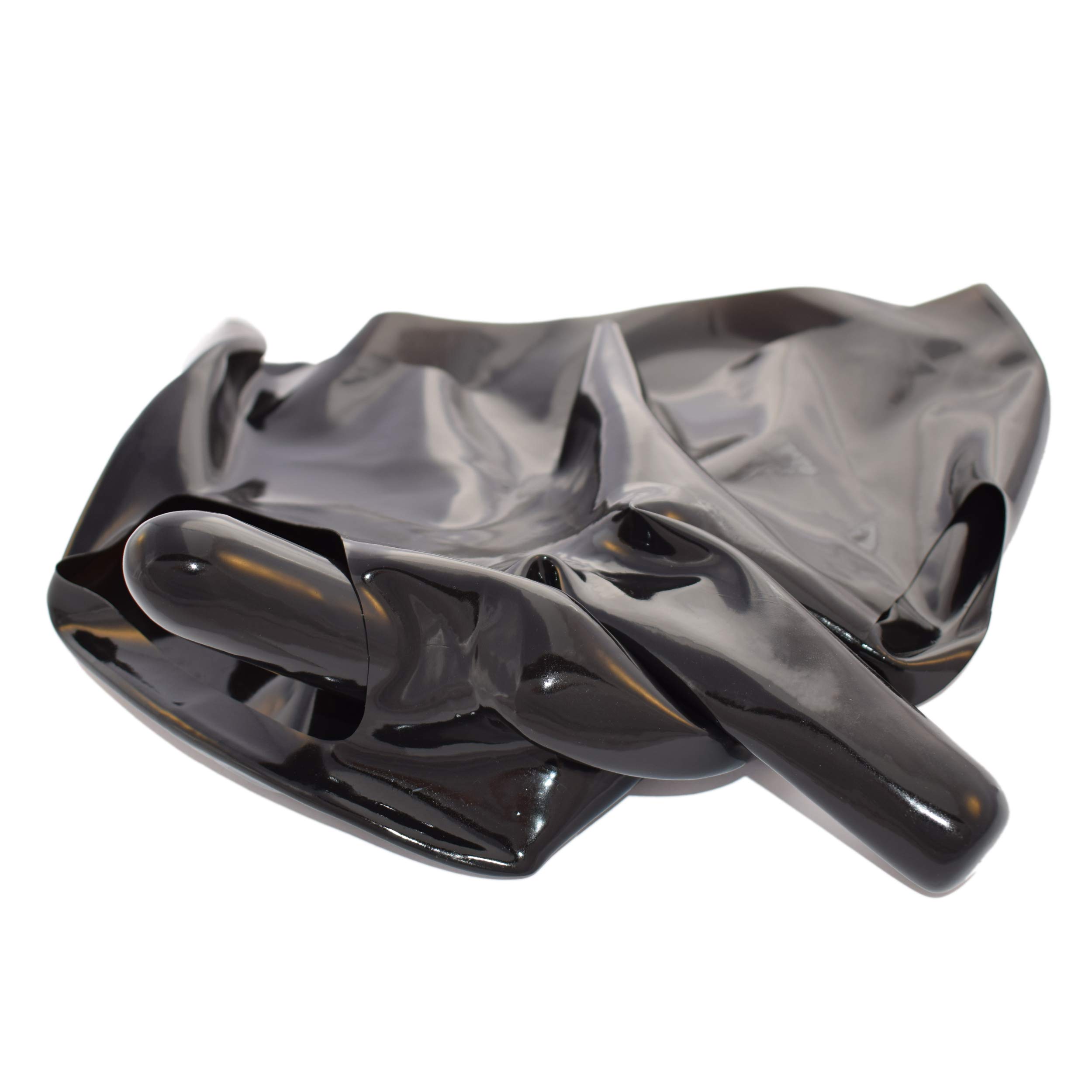 Rubberfashion Slip en Latex - Court Pants Sexy en Latex avec étui pénien et gode Anal intérieur - Lingerie pour Homme