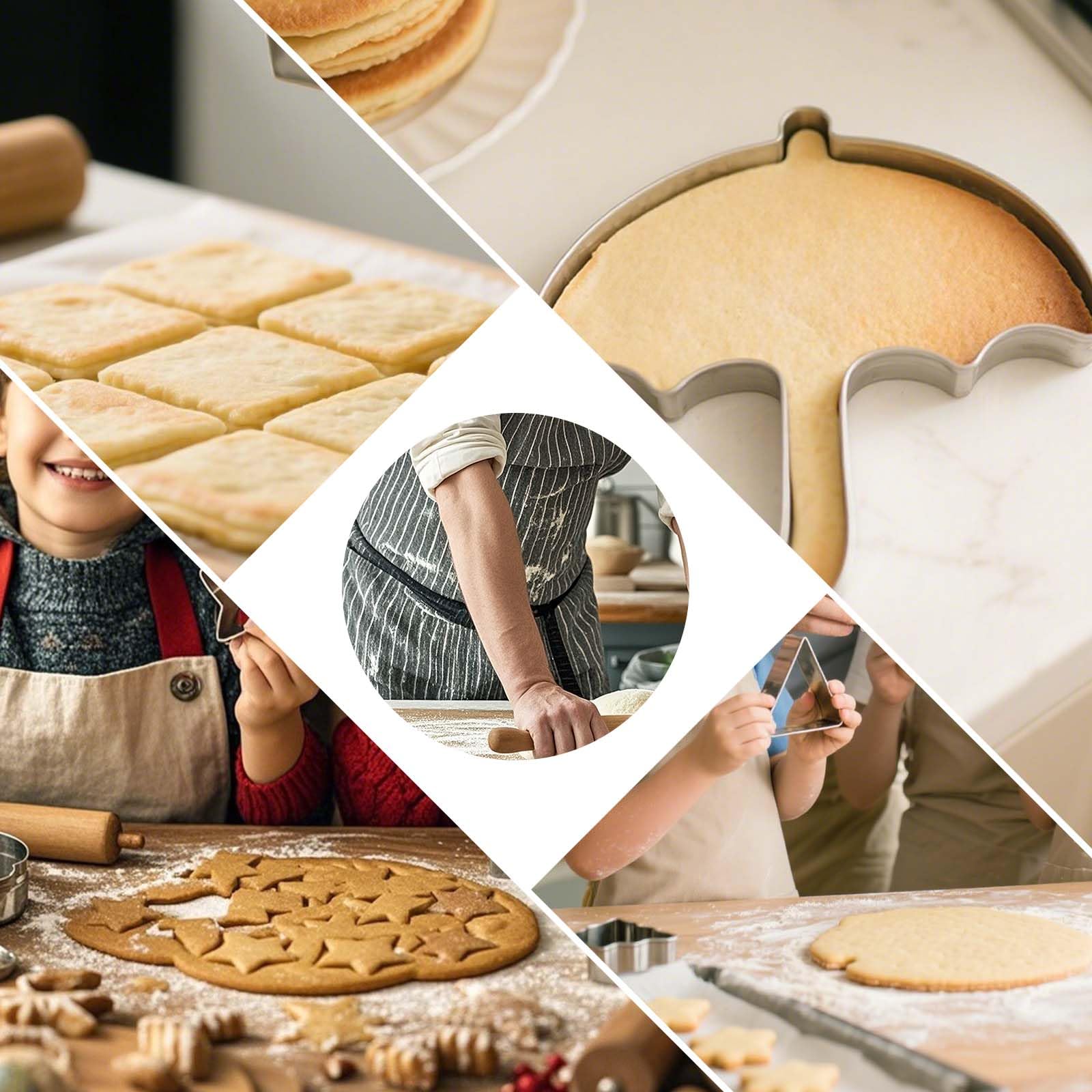 3 Stuks Kerst Koekjesvorm Plastic Koekjesbakvorm, Bakvorm Voor Het Bakken Van Ke