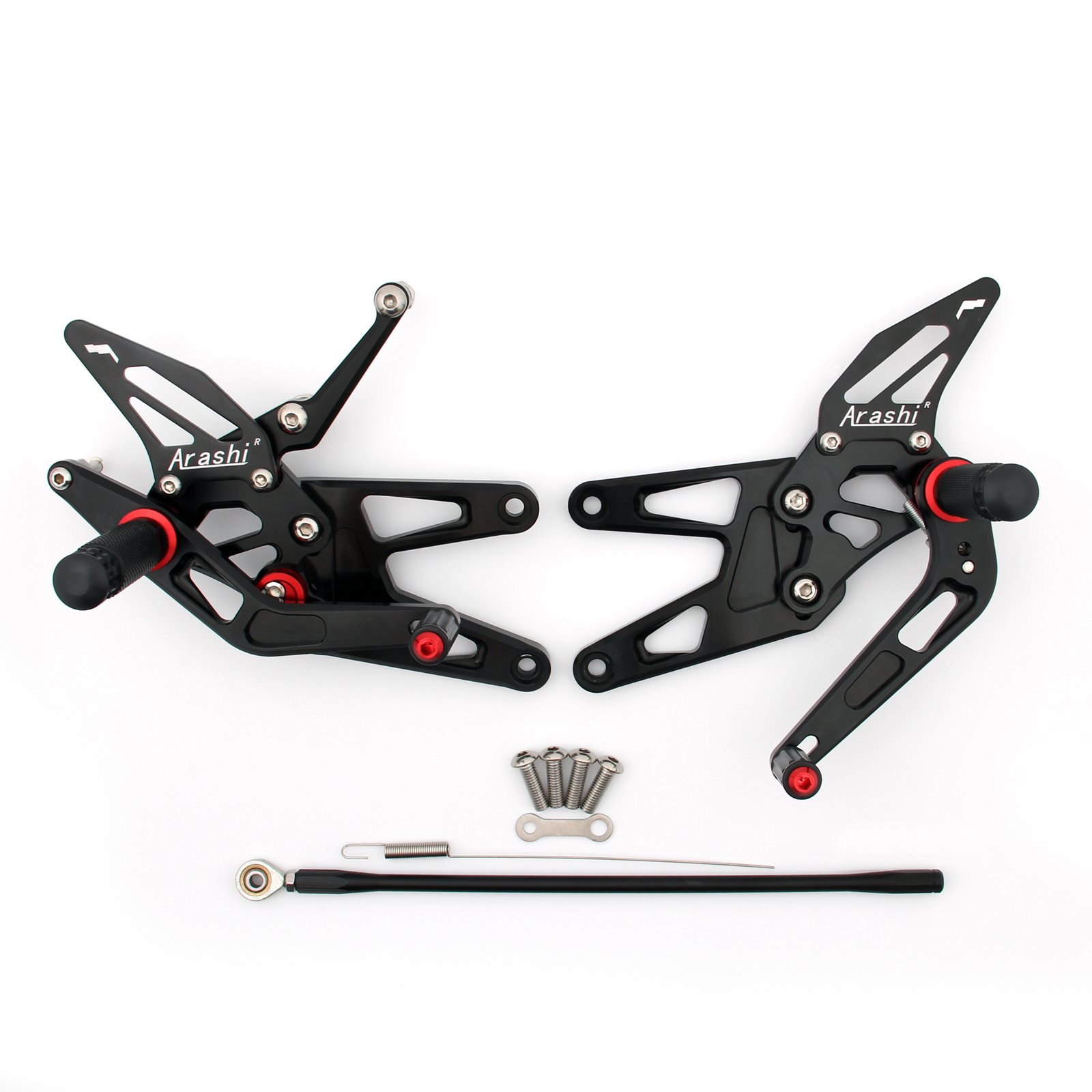 Topteng Impianto Pedane Pedali Fit adatto per Yamaha YZF R6 2003-2005