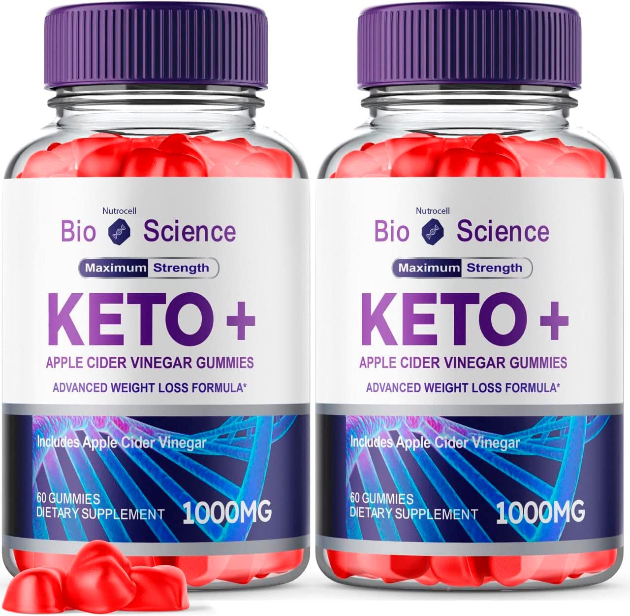 Bio Science Keto ACV Gummies BioScience - Advanced Formula ACV for Health Keto Shark Gummy Bears Apple Cider Vinegar Tank Dietary Supplement