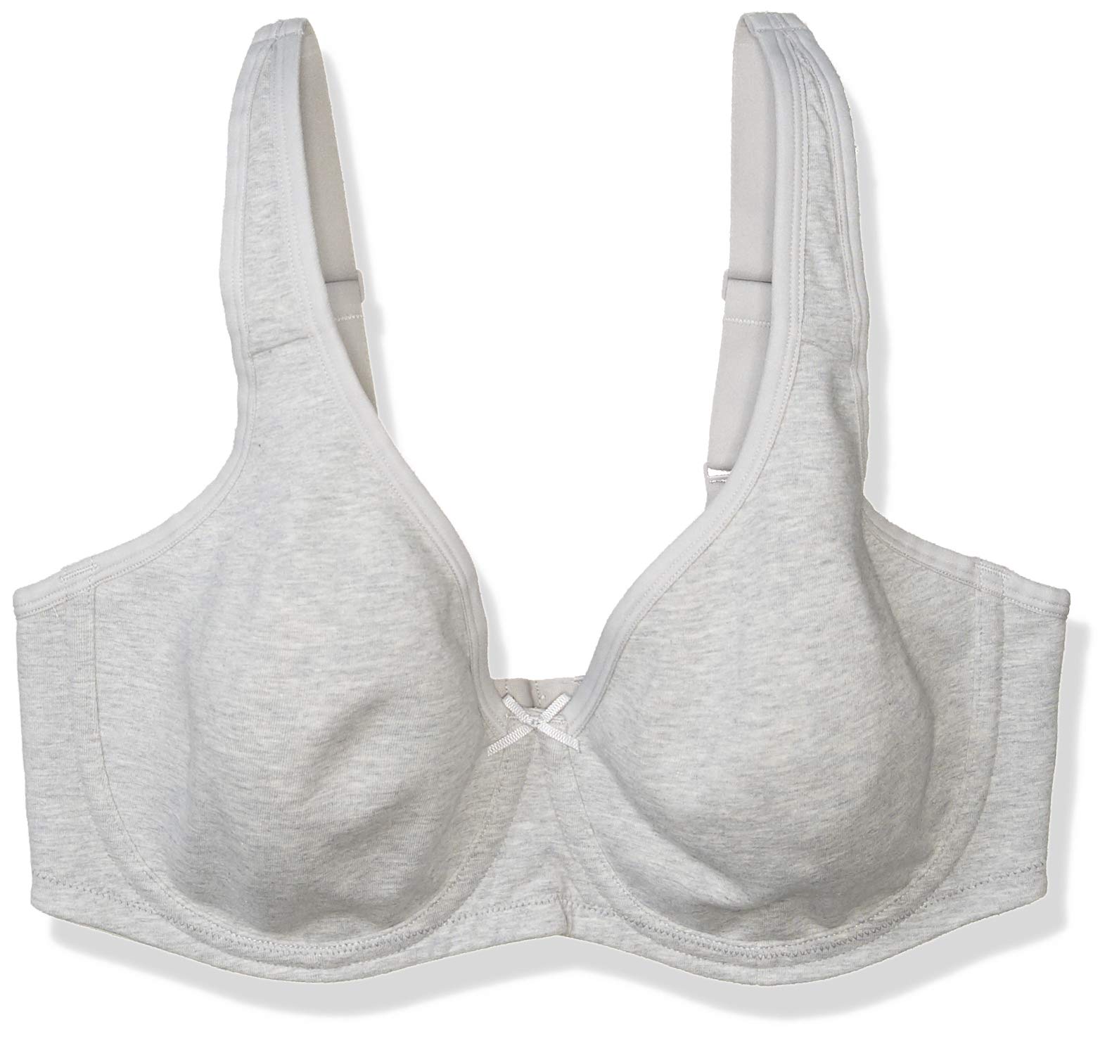 Fit For Me By Fruit of the Loom Women's Plus Size Cotton Unlined Underwire Bra-Pinch-Free Straps - Side and Back Smoothing