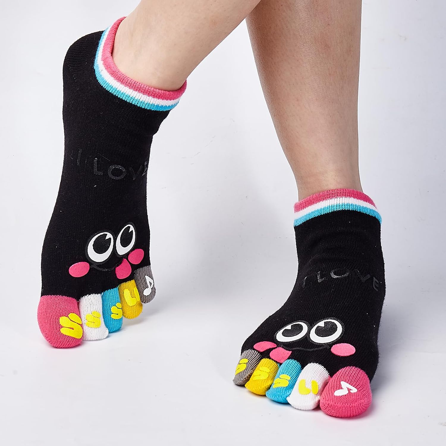 Toe Separated Socks Cotton Full Finger Toe Socks for Women And Kids Crazy socks - Image 3