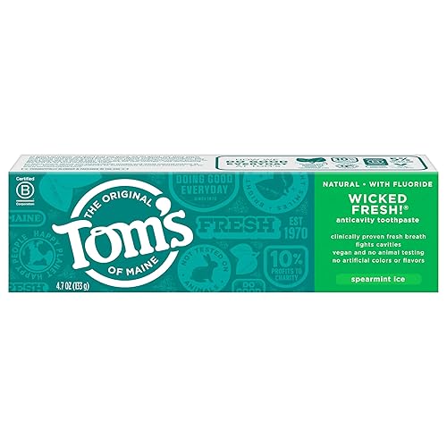 Miniatura 3 de Toms of Maine Wicked Fresh Pasta dental con fluoruro para un aliento fresco de larga duración 47-onzas paquete de 2