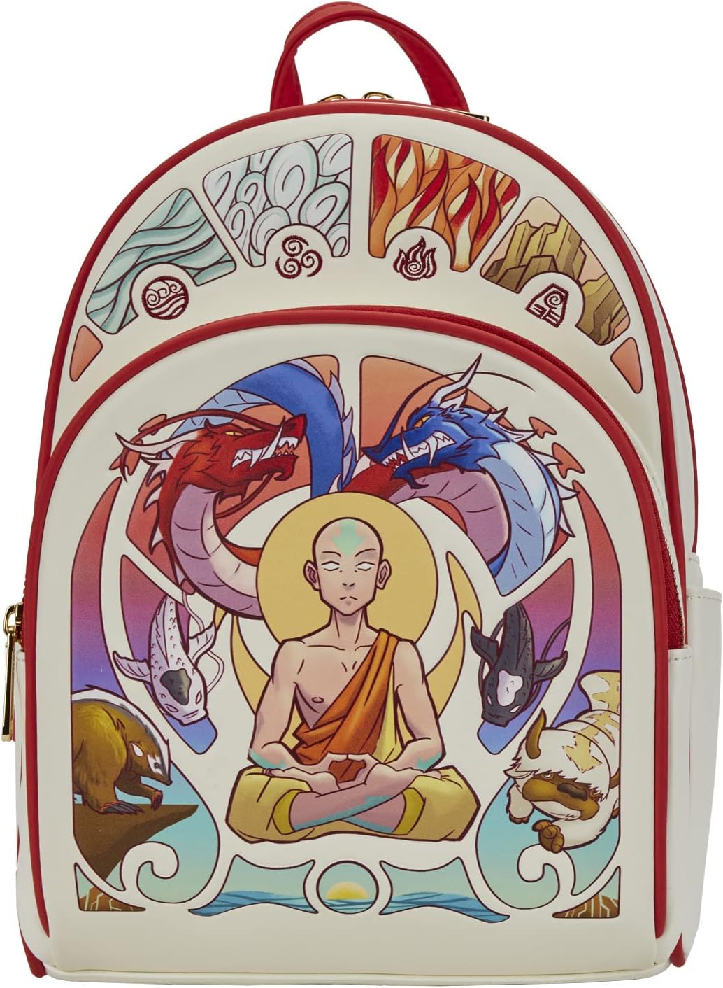 LoungeflyAvatar Aang Meditation Mini Backpack, Multi, One Size