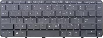 New US Black Laptop Backlit Keyboard with Frame Replacement for HP Probook 430 G3 440 G3 430 G4 440 G4 446 G3 Light Backlight