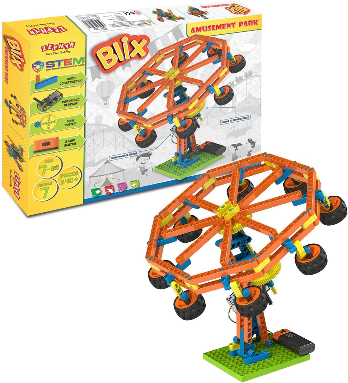 Blix Robotix - Amusement Park, Science Kit, Educational Diy Building ...