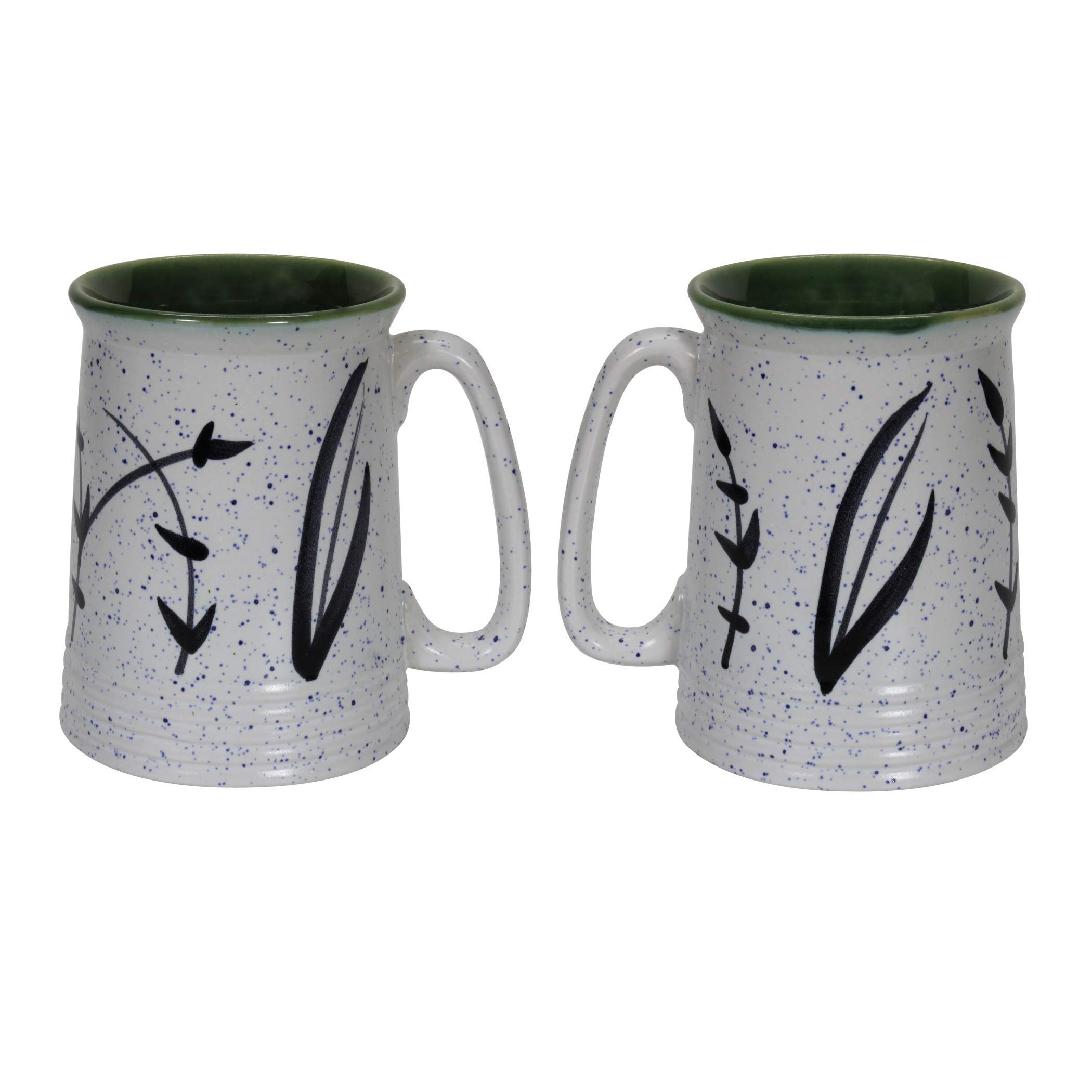 Reyavi Ceramic Beer Mugs - Set of 2 -7