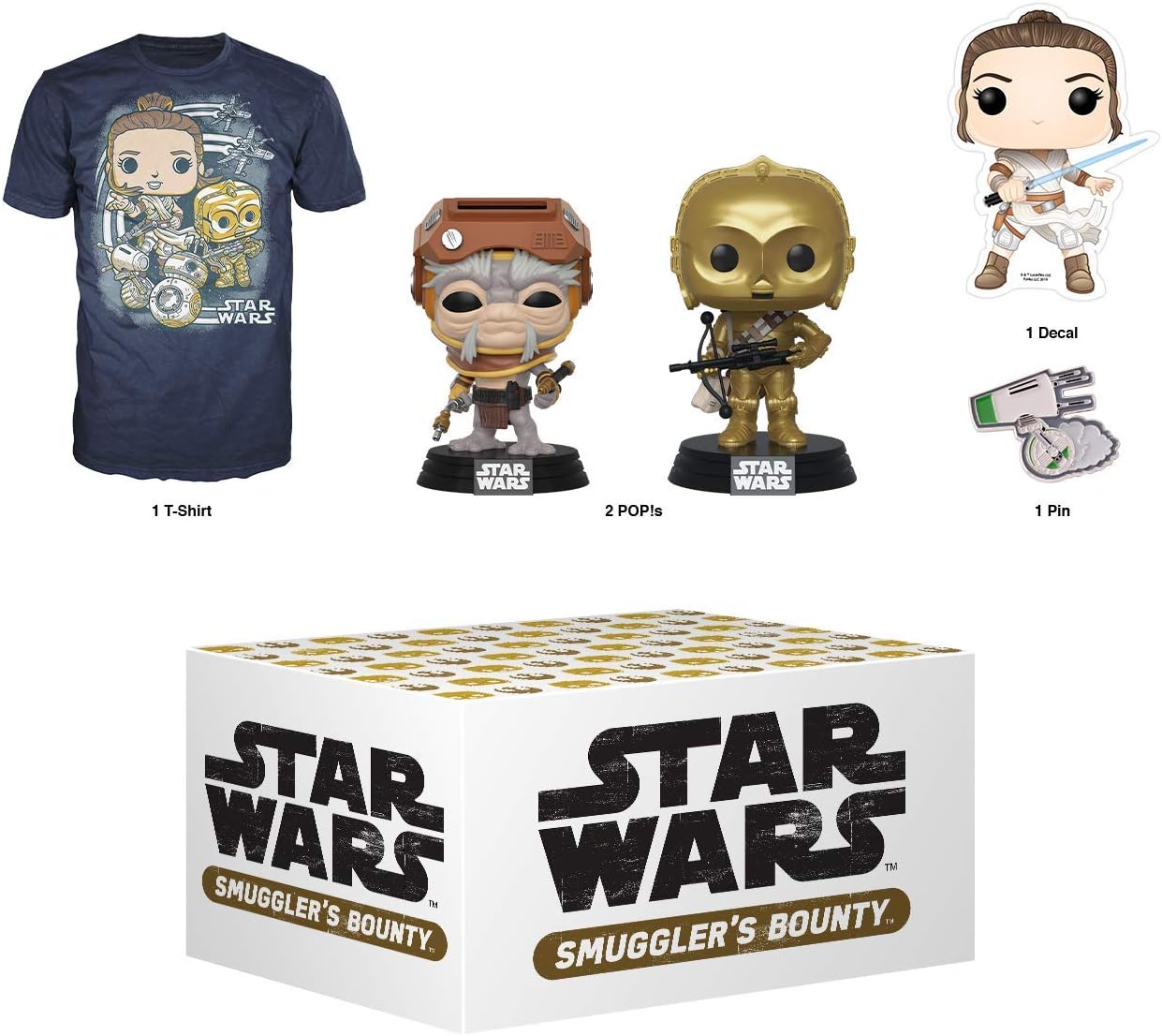 Funko Star Wars Smuggler's Bounty Subscription Box, Adventures of Kijimi, December 2019, XL T-Shirt, Multicolor