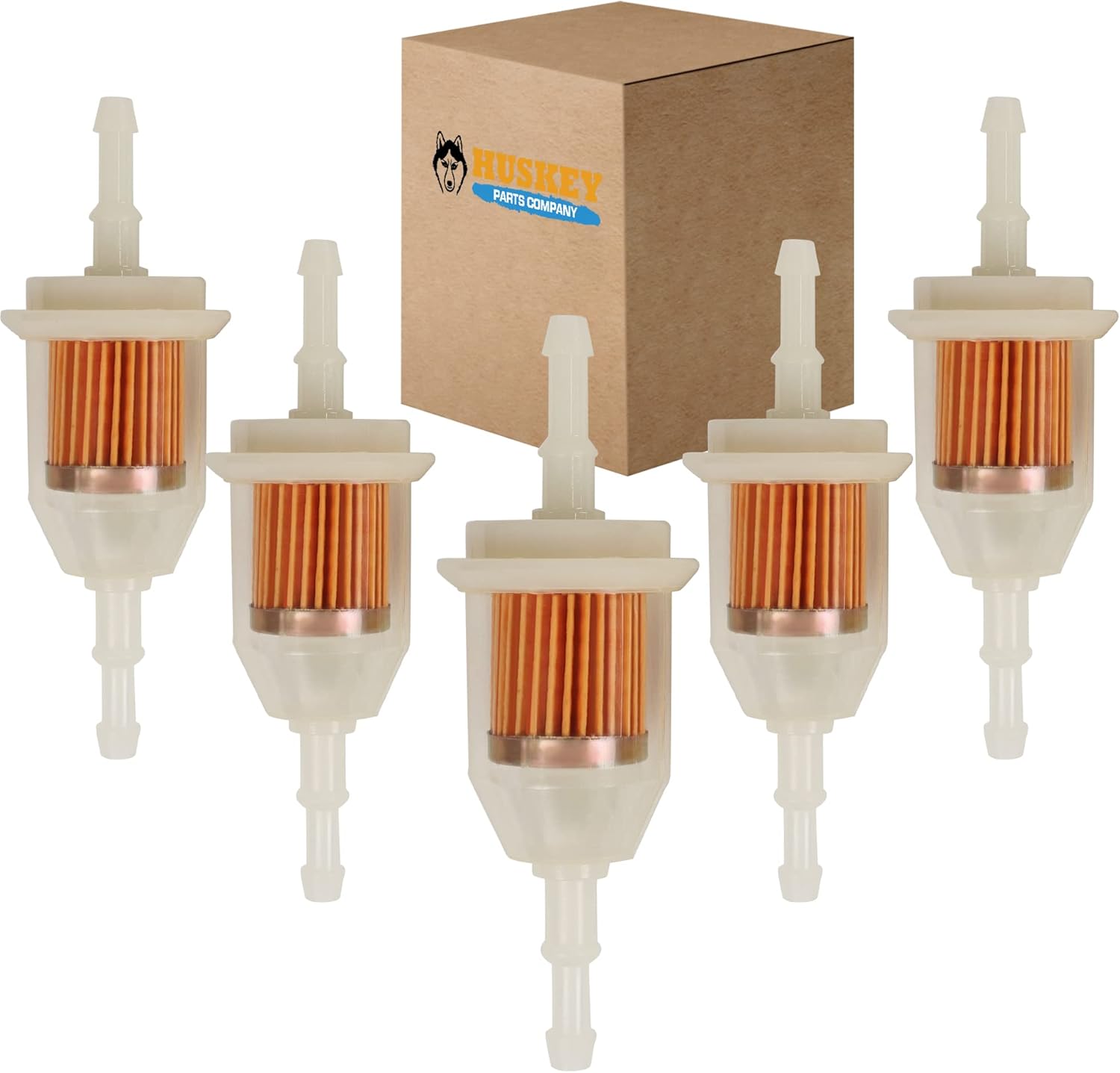 5x In line Fuel Filter 1/4" Golf Cart Fuel Filter