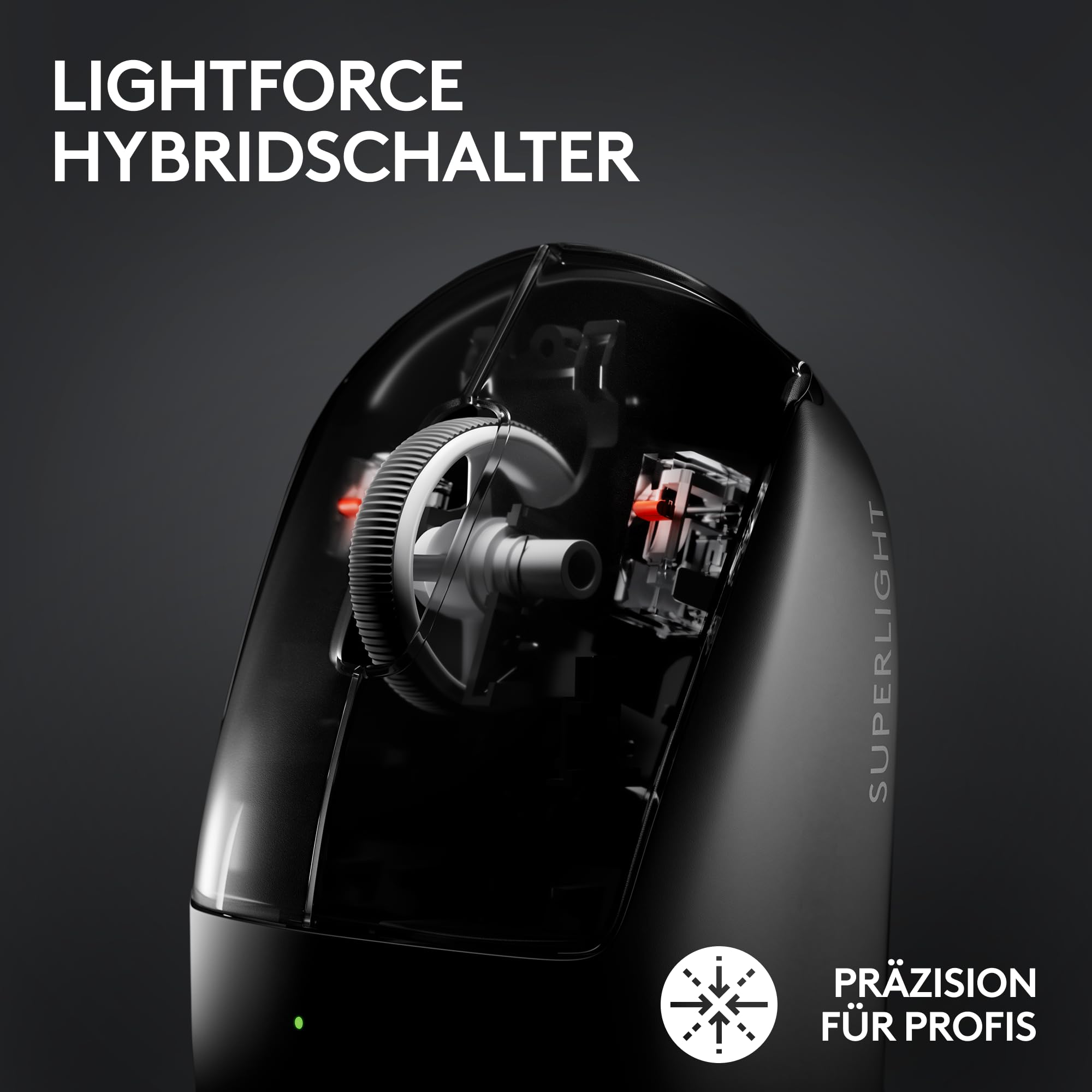 Logitech G G Pro X Superlight 2 Lightspeed 910-006638 Mysz Komputerowa, Biały, 12,5 x 6,35 x 4 cm & Logitech G SYktcjgs Modne mokasyny dla mężczyzn wsuwane oksfordy (kolor: czarny, rozmiar: 41 EU)