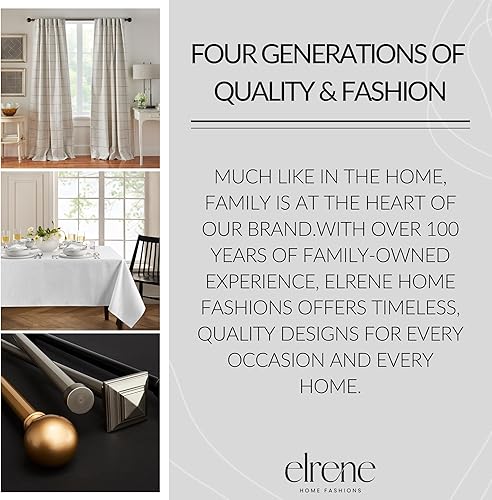 Miniatura 7 de Elrene Home Fashions Alison - Juego de 4 manteles individuales de tela con diseño de borde con ojales, 13 x 19 pulgadas, color azul