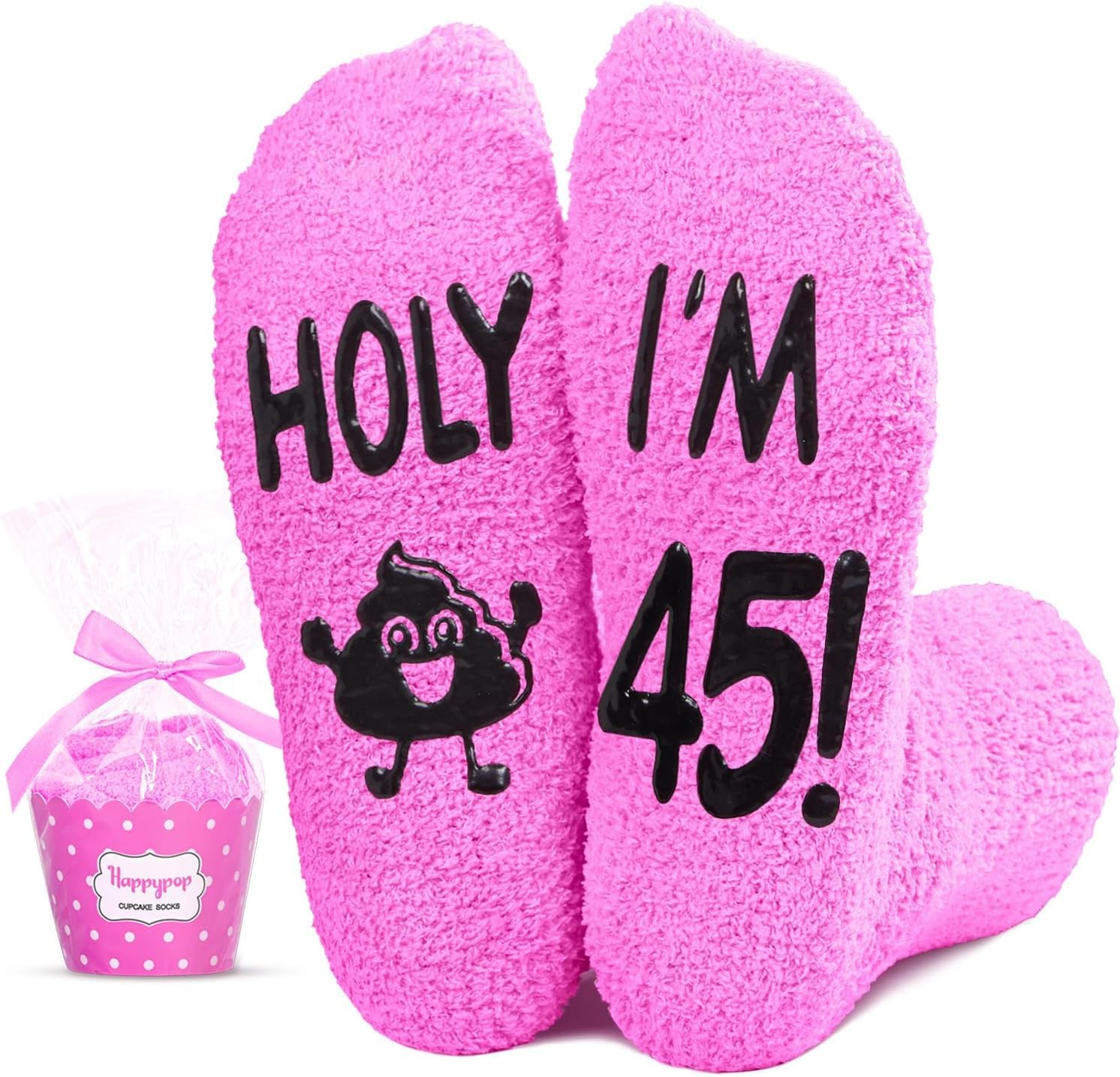 HAPPYPOP Birthday Gifts for Women - 45 50 Year Old Funny Gift Idea for Her, Female Bday Sock
