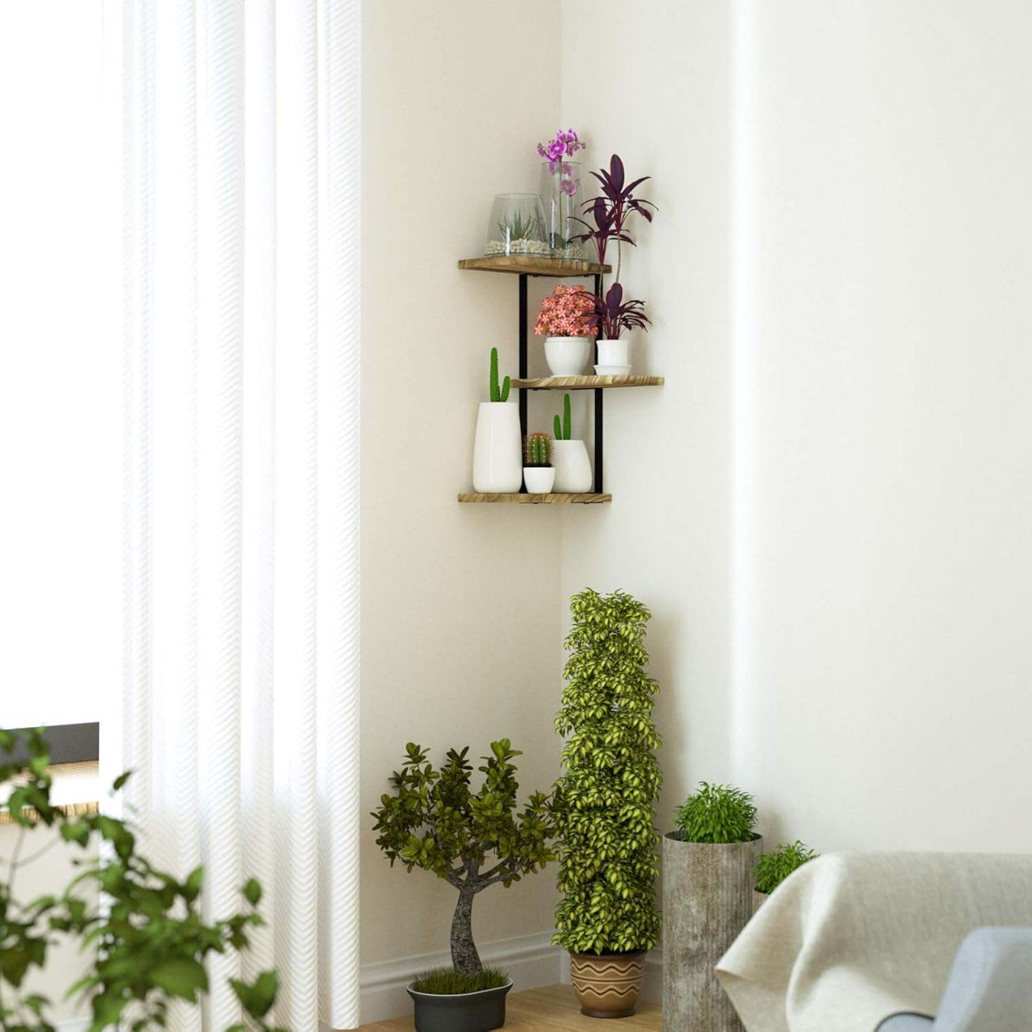 Love-KANKEI Floating Shelves Bundle（Contains 2 Items）