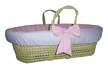 pink moses basket sheets