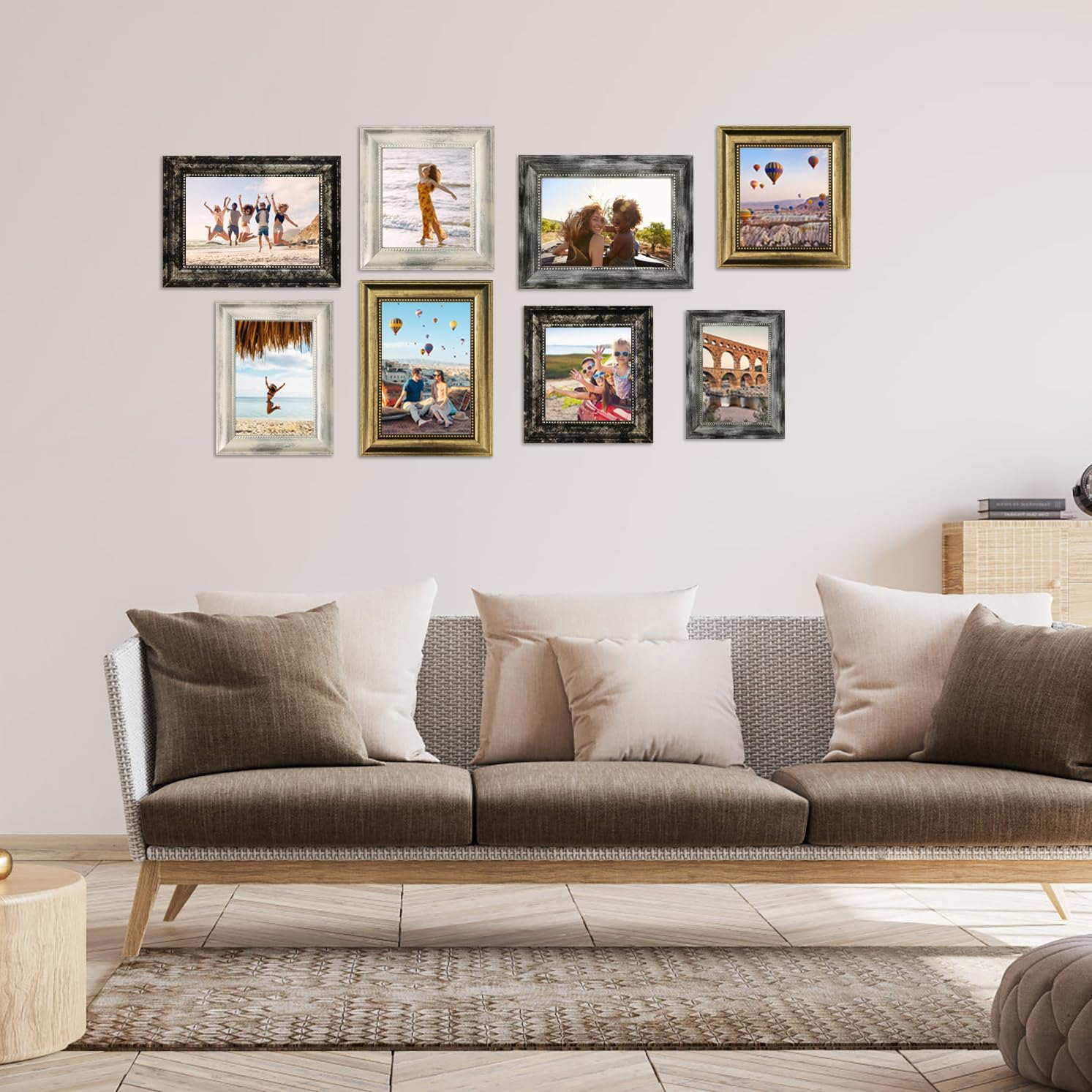 8x10 Picture Frame,Ornate Finish Photo Frame Farmhouse Rustic Vintage Distressed Bronze Photo Frame for Wall or Tabletop Display Family Friends Wedding Gift - Image 6