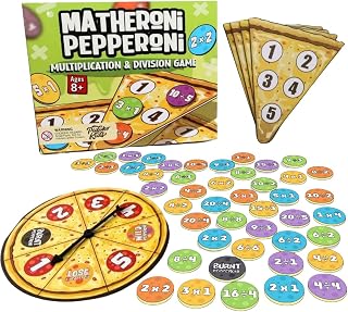 Pidoko Kids Matheroni Pepperoni | Math Games for Kids Ages 8+ | Multiplication and Division Magnetic Pizza Game