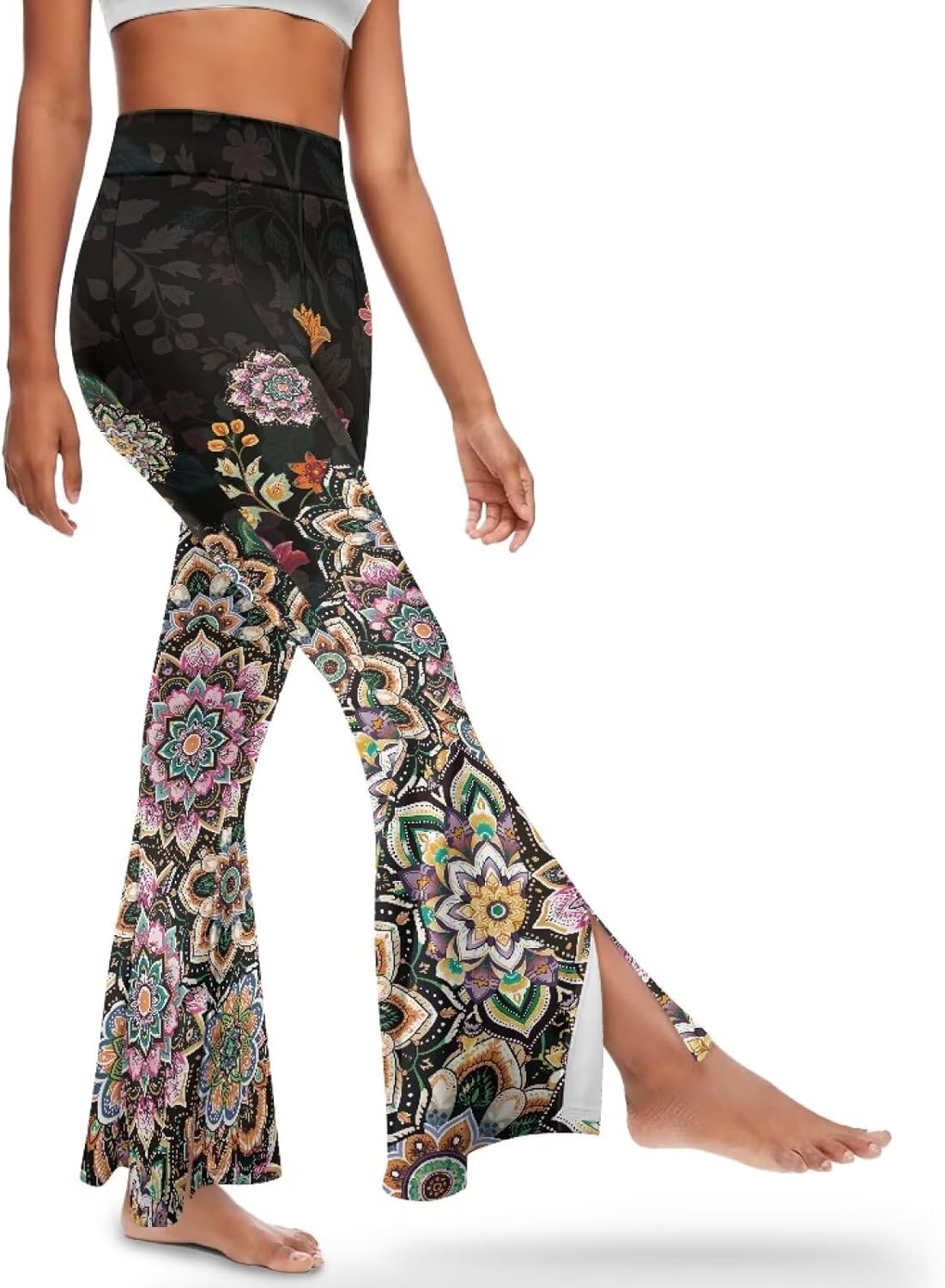 Womens Flare Leggings Butt Lifting Yoga Pants Soft Flare Sweatpants