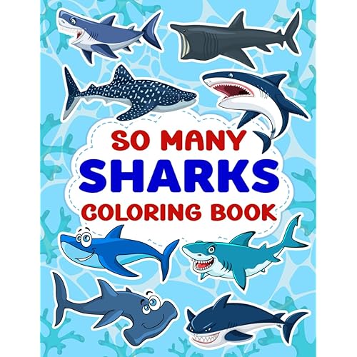 So Many Sharks Coloring Book (So Many Coloring Books)