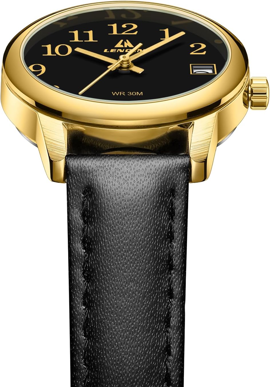 Ladies Watches, Analog Quartz Watches for Women, Waterproof Women's Wrist Watches with Leather Strap - Image 4