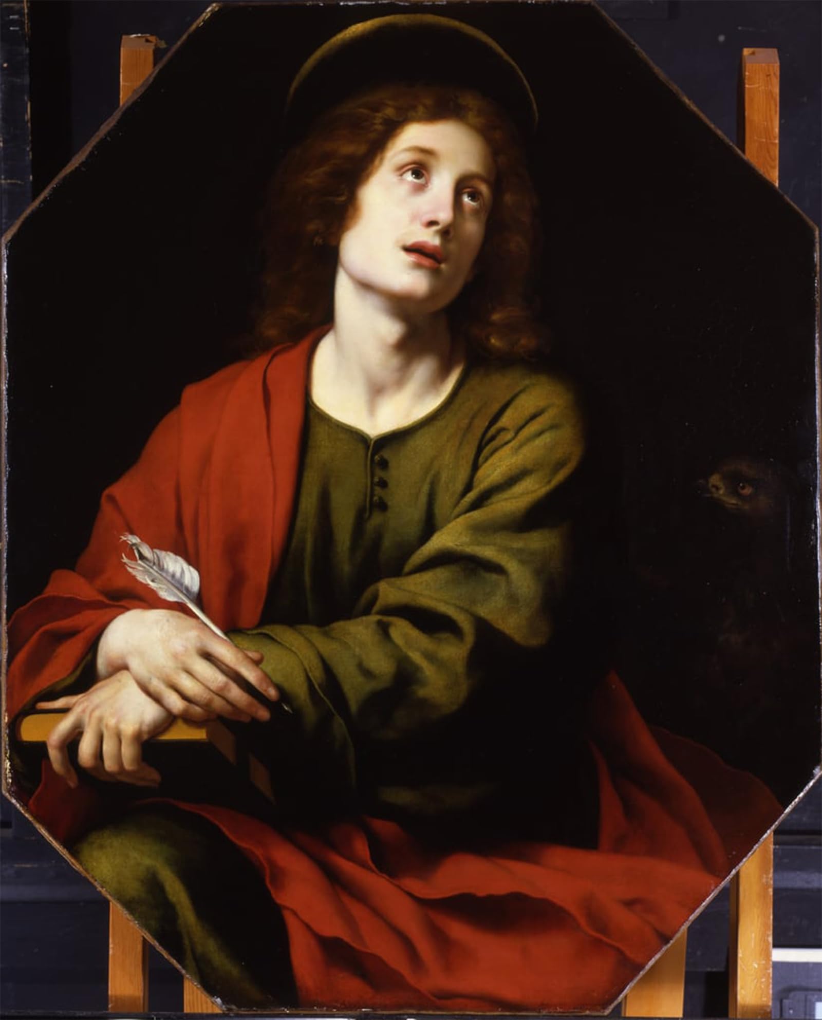 ARTXLXXBN Famous Print Painting Colorful Art Print the Evangelist by Carlo Dolci Canvas Art Decorations for Home Decor 60x90cm