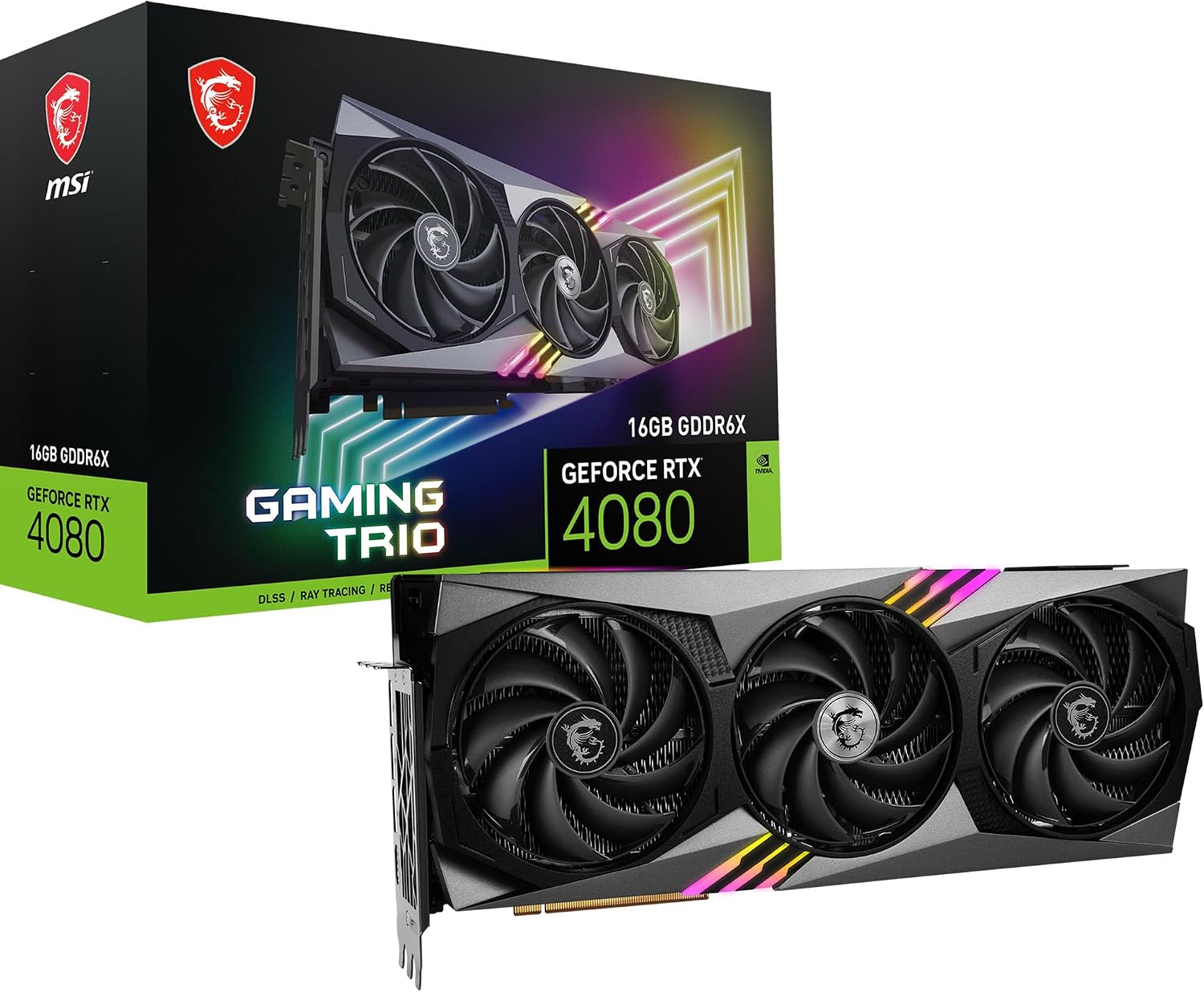 MSI GeForce RTX 4080 16Go Scheda Video Gaming - 16GB GDDR6X - Scheda video