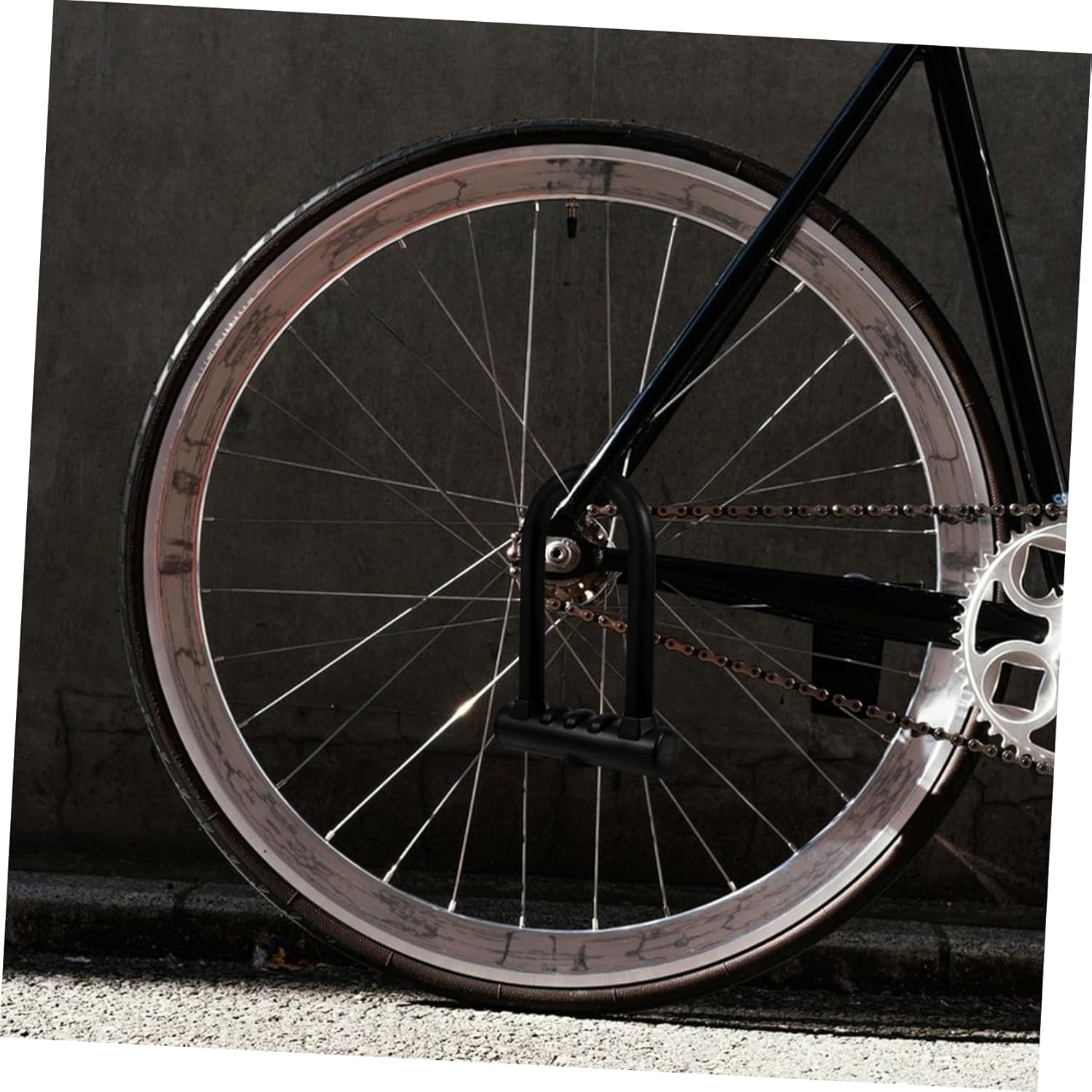 Milisten U-Shaped Silicone Bike Lock Heavy Duty Anti-Theft Bicycle u Lock for Motorcycles and Scooters Durable and Wear-Resistant Design for Maximum Security Versatile Use for Bags and