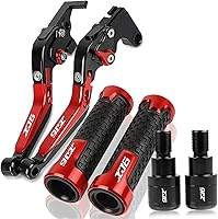 Vista 24 de Motocicleta para Y&AMAHA XJ6N XJ6 N XJ6DIVER XJ6 Diver 2009-2015 2014 2013 2012 2010 Palanca de embrague de freno manillar empuñaduras extremo Gris1