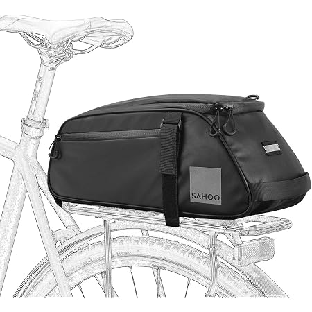 Sahoo Bike Rack Bag 141470 Bicyle Rear Water Resistant 8 Liters 2.11 Gallon