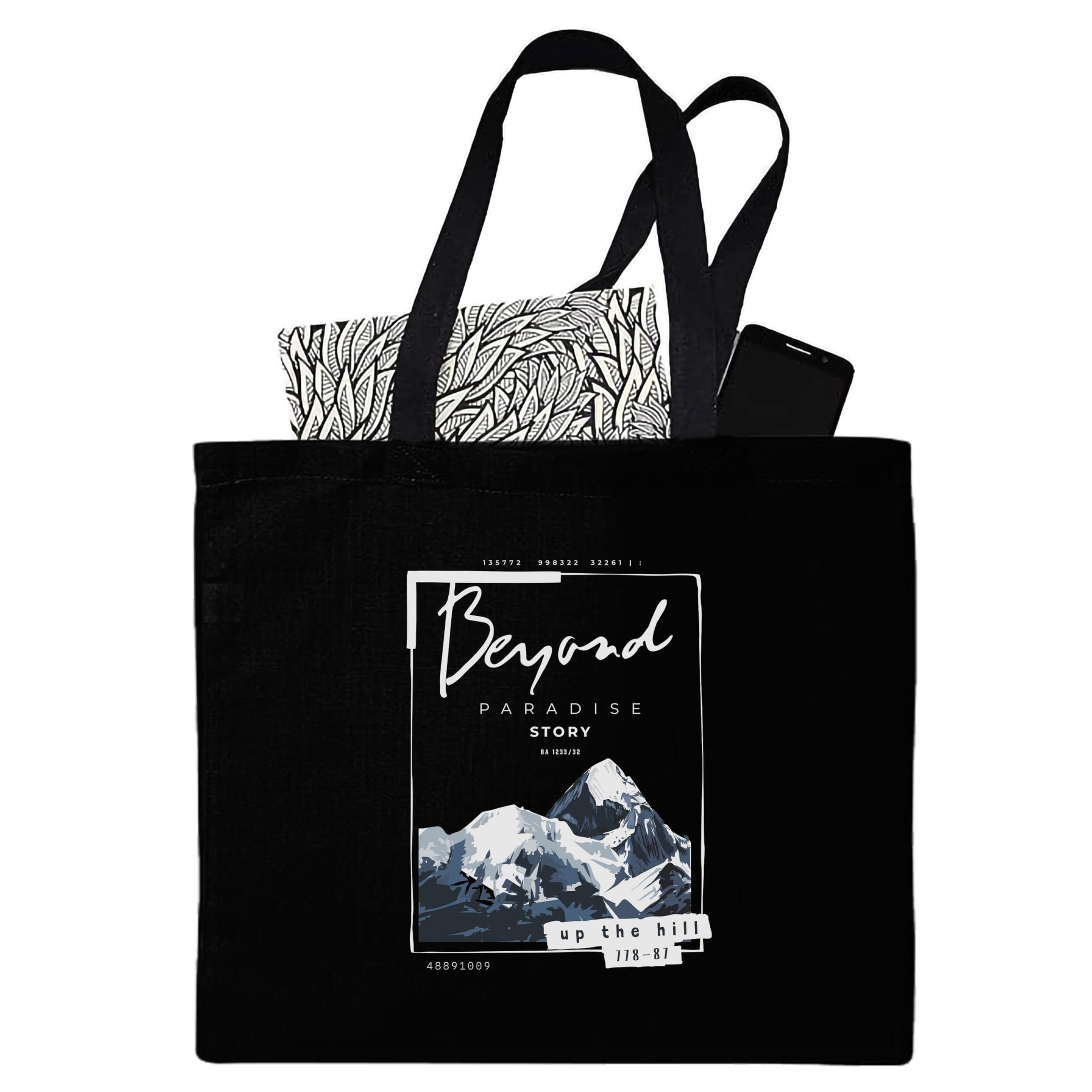 Darkbuck Canvas Tote Bag For Women & Man Aesthetic Zipper Lock Shoulder Totebag Black (B0CR6NJVDJ) Amazon Price History, Amazon Price Tracker