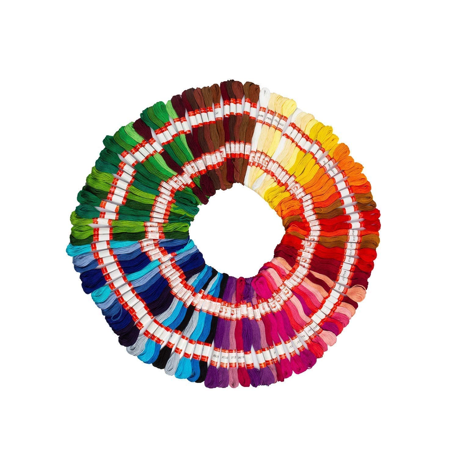 Hesch 9 Embroidery Threads All Colours, Embroidery Thread, Embroidery Thread Set, Multicolor Pack of 30