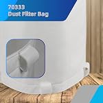 Sac collecteur de poussières 19-5/8 pouce S'adapte à plus de systèmes collecteurs de poussière, sacs de remplacement 1 Filtre micron compatible avec JET, Grizzly, Magasin Fox, Wen, Port Freight