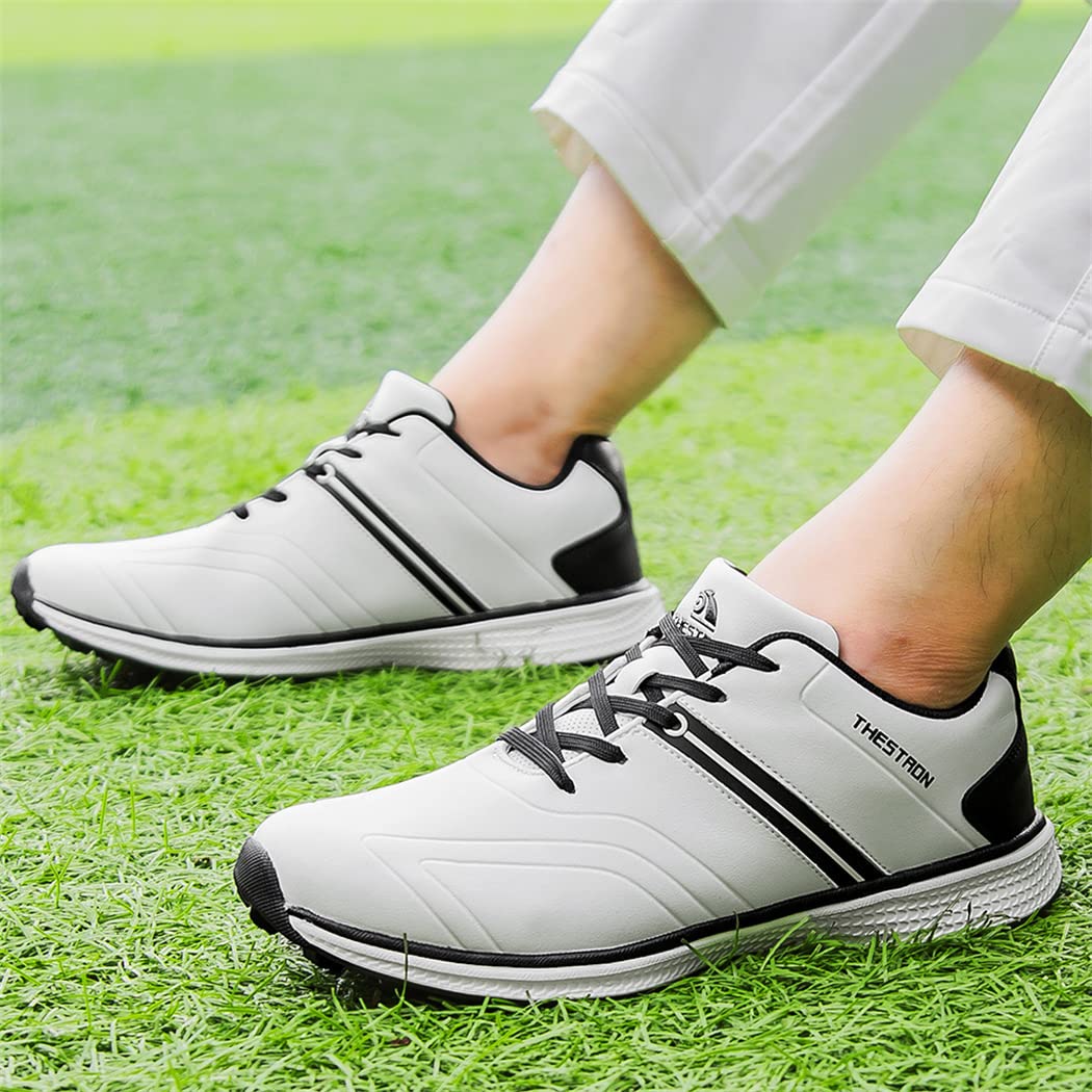 Scarpe da Golf Impermeabili da Uomo per Golfisti Professionisti Scarpe Antiscivolo per attività All'aperto E Allenamento