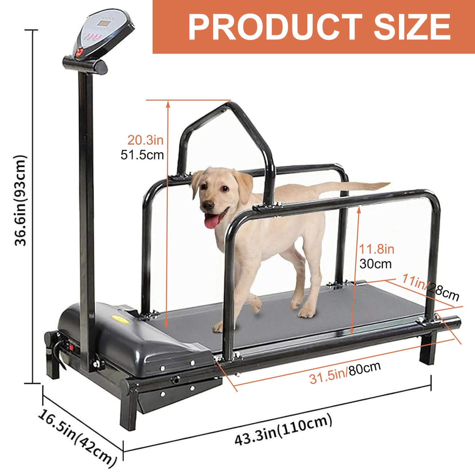 Hundelaufband, Laufmaschine für Kleine Hunde, Indoor-Laufband für Hunde mit LCD-Display B