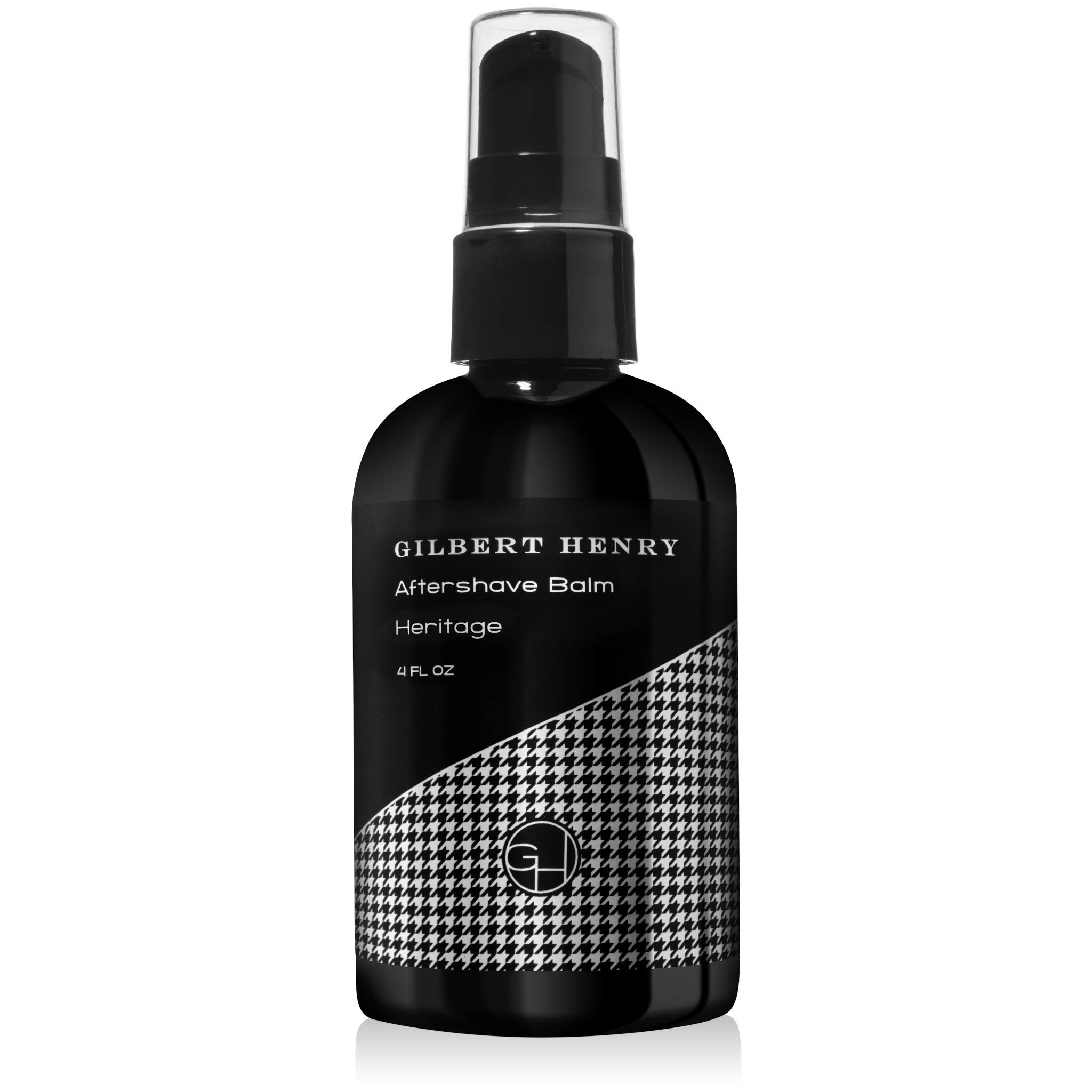 Gilbert Henry - Mens Aftershave Balm - Natural Post-Shave Lotion With Aloe, Witch Hazel, Coconut Oil - Paraben Free & Plant Based Skincare - 4oz (Heritage)