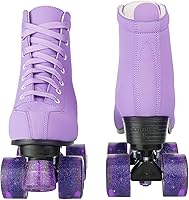 Vista 5 de XUDREZ - Patines de ruedas de piel sintética de doble fila para mujer