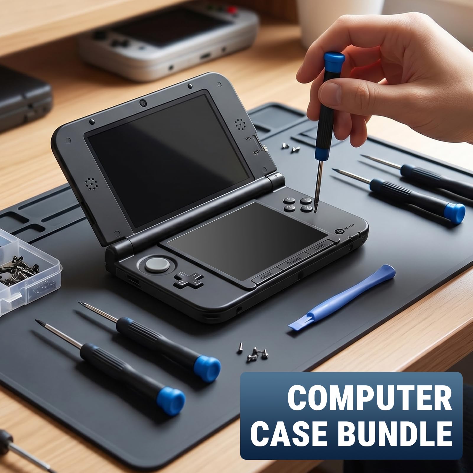 PC Case Full Housing Case Cover Shell Avec Boutons Pièce De Rechange Coque De Protection Pour 3DS XL Game 4 Couleurs(Noir)