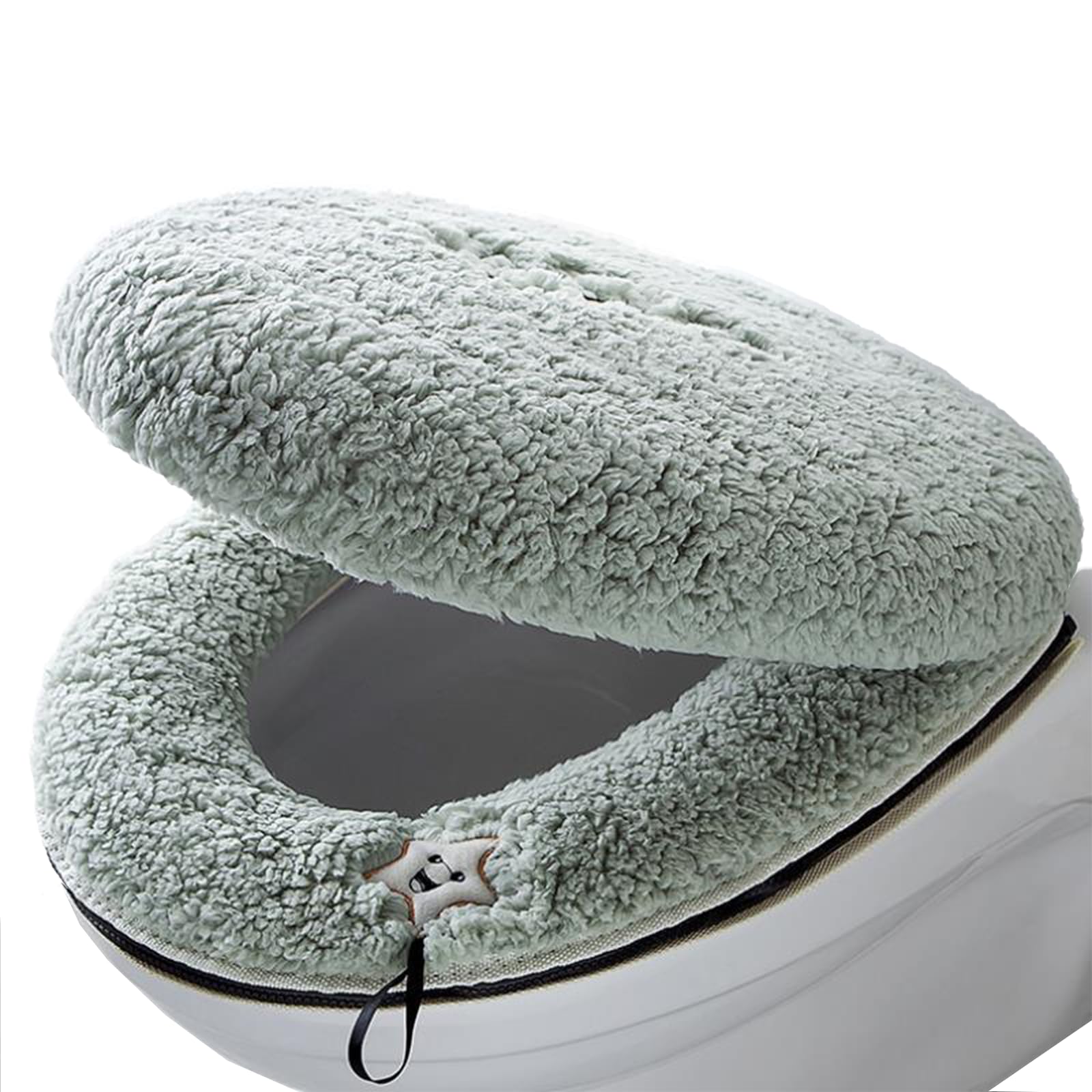 Toilet Seat Warmer Cover & Toilet Lid Cover Grey Toilet