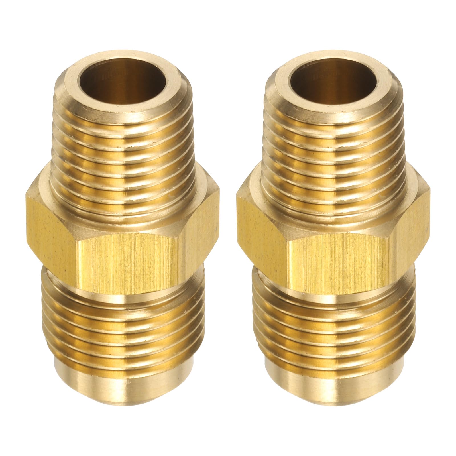 Amazon.com: uxcell 2pcs Brass Flare Tube Fitting 9/16-18 UNF x 1/4