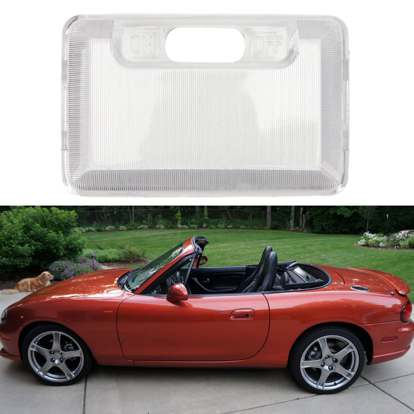 Dome Light Lens Cover MR951527 Clear Overhead Roof Map Light Cover Replacement Interior Dome Lamp Lens ABS for Automotive Parts